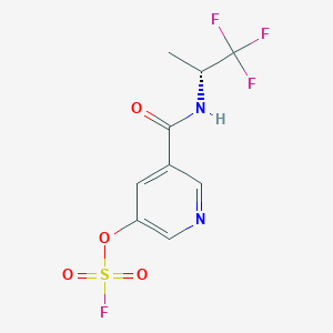 3-Fluorosulfonyloxy-5-[[(2R)-1,1,1-trifluoropropan-2-yl]carbamoyl]pyridine