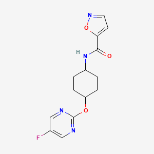 N-((1r,4r)-4-((5-fluoropyrimidin-2-yl)oxy)cyclohexyl)isoxazole-5-carboxamide