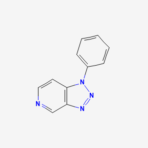 molecular formula C11H8N4 B2995232 1-phenyl-1H-[1,2,3]triazolo[4,5-c]pyridine CAS No. 129303-82-8