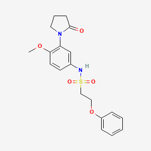 N-(4-methoxy-3-(2-oxopyrrolidin-1-yl)phenyl)-2-phenoxyethanesulfonamide