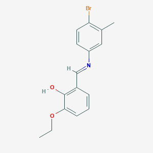 2-{(E)-[(4-bromo-3-methylphenyl)imino]methyl}-6-ethoxyphenol