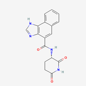 N-[(3S)-2,6-Dioxopiperidin-3-yl]-1H-benzo[e]benzimidazole-4-carboxamide
