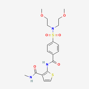 2-(4-(N,N-bis(2-methoxyethyl)sulfamoyl)benzamido)-N-methylthiophene-3-carboxamide