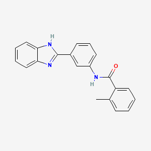 N-[3-(1H-benzimidazol-2-yl)phenyl]-2-methylbenzamide