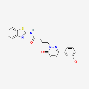 N-(benzo[d]thiazol-2-yl)-4-(3-(3-methoxyphenyl)-6-oxopyridazin-1(6H)-yl)butanamide