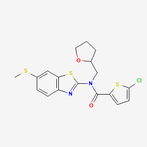 5-chloro-N-(6-(methylthio)benzo[d]thiazol-2-yl)-N-((tetrahydrofuran-2-yl)methyl)thiophene-2-carboxamide
