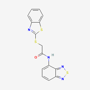 N-(2,1,3-benzothiadiazol-4-yl)-2-(1,3-benzothiazol-2-ylsulfanyl)acetamide