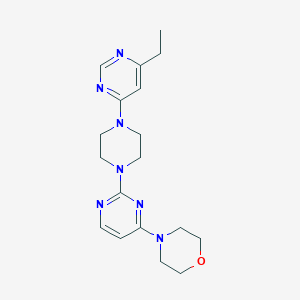 4-[2-[4-(6-Ethylpyrimidin-4-yl)piperazin-1-yl]pyrimidin-4-yl]morpholine