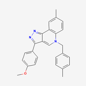 3-(4-methoxyphenyl)-8-methyl-5-(4-methylbenzyl)-5H-pyrazolo[4,3-c]quinoline