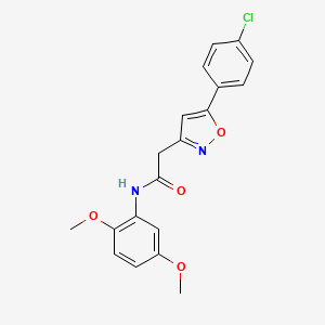 B2995306 2-(5-(4-chlorophenyl)isoxazol-3-yl)-N-(2,5-dimethoxyphenyl)acetamide CAS No. 946283-92-7