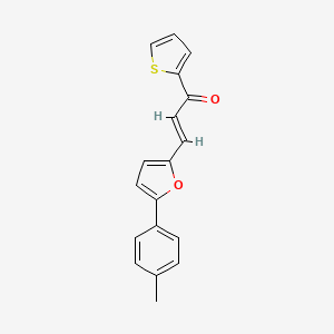 (E)-1-(thiophen-2-yl)-3-(5-(p-tolyl)furan-2-yl)prop-2-en-1-one