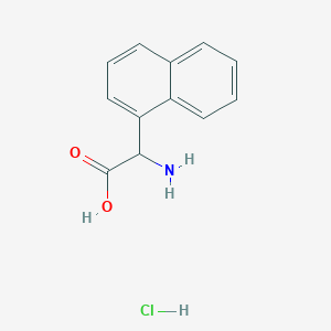 molecular formula C12H12ClNO2 B2995354 (2R)-2-amino-2-naphthalen-1-ylacetic acid;hydrochloride CAS No. 380611-11-0