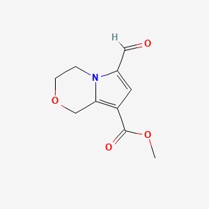 Methyl 6-formyl-3,4-dihydro-1H-pyrrolo[2,1-c][1,4]oxazine-8-carboxylate