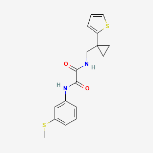 N1-(3-(methylthio)phenyl)-N2-((1-(thiophen-2-yl)cyclopropyl)methyl)oxalamide