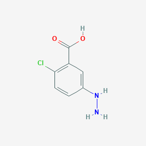 molecular formula C7H7ClN2O2 B2995406 2-Chloro-5-hydrazinylbenzoic acid CAS No. 327092-95-5