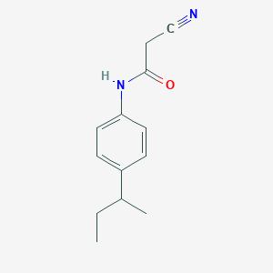 molecular formula C13H16N2O B2995419 N-[4-(butan-2-yl)phenyl]-2-cyanoacetamide CAS No. 545353-03-5