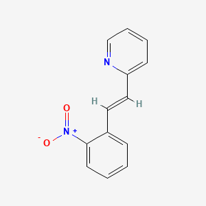 molecular formula C13H10N2O2 B2995421 2-[(E)-2-(2-nitrophenyl)vinyl]pyridine CAS No. 77340-84-2