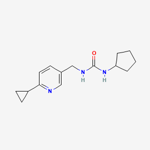 molecular formula C15H21N3O B2995427 3-Cyclopentyl-1-[(6-cyclopropylpyridin-3-yl)methyl]urea CAS No. 2097926-33-3