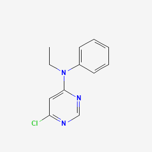molecular formula C12H12ClN3 B2995614 6-chloro-N-ethyl-N-phenylpyrimidin-4-amine CAS No. 405931-48-8