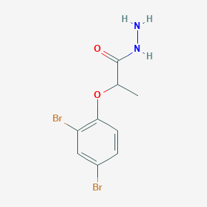 molecular formula C9H10Br2N2O2 B2995624 2-(2,4-Dibromophenoxy)propanohydrazide CAS No. 862705-46-2