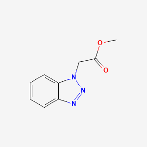 molecular formula C9H9N3O2 B2995643 Methyl 2-(1H-benzo[d][1,2,3]triazol-1-yl)acetate CAS No. 174903-38-9