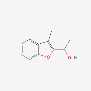 molecular formula C11H12O2 B2995660 1-(3-Methyl-1-benzofuran-2-yl)ethan-1-ol CAS No. 1158018-33-7