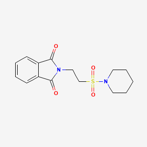 molecular formula C15H18N2O4S B2995838 2-[2-(piperidin-1-ylsulfonyl)ethyl]-1H-isoindole-1,3(2H)-dione CAS No. 36257-55-3