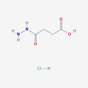 molecular formula C4H9ClN2O3 B2995860 Succinic acid Monohydrazide Hcl CAS No. 1912427-64-5