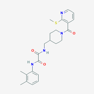 B2995879 N1-(2,3-dimethylphenyl)-N2-((1-(2-(methylthio)nicotinoyl)piperidin-4-yl)methyl)oxalamide CAS No. 1234910-31-6