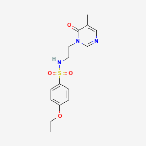 B2995995 4-ethoxy-N-(2-(5-methyl-6-oxopyrimidin-1(6H)-yl)ethyl)benzenesulfonamide CAS No. 1797586-95-8