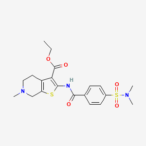 ethyl 2-(4-(N,N-dimethylsulfamoyl)benzamido)-6-methyl-4,5,6,7-tetrahydrothieno[2,3-c]pyridine-3-carboxylate