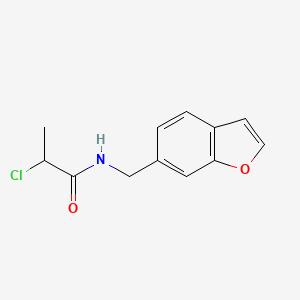 N-(1-Benzofuran-6-ylmethyl)-2-chloropropanamide