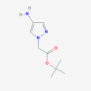 molecular formula C9H15N3O2 B2996066 tert-butyl 2-(4-amino-1H-pyrazol-1-yl)acetate CAS No. 786684-63-7