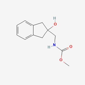 molecular formula C12H15NO3 B2996071 methyl ((2-hydroxy-2,3-dihydro-1H-inden-2-yl)methyl)carbamate CAS No. 2034527-16-5
