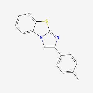 molecular formula C16H12N2S B2996090 2-(p-Tolyl)benzo[d]imidazo[2,1-b]thiazole CAS No. 38956-27-3
