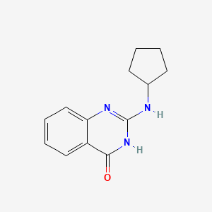 molecular formula C13H15N3O B2996124 2-(cyclopentylamino)quinazolin-4(3H)-one CAS No. 1328165-49-6