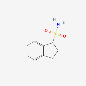 molecular formula C9H11NO2S B2996191 2,3-dihydro-1H-indene-1-sulfonamide CAS No. 856642-17-6