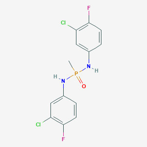 N,N'-di(3-chloro-4-fluorophenyl)methylphosphonic diamide