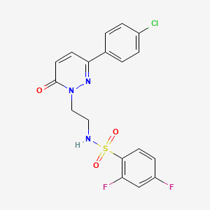 N-(2-(3-(4-chlorophenyl)-6-oxopyridazin-1(6H)-yl)ethyl)-2,4-difluorobenzenesulfonamide
