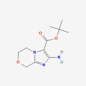 tert-Butyl 2-amino-5,6-dihydro-8H-imidazo[2,1-c][1,4]oxazine-3-carboxylate