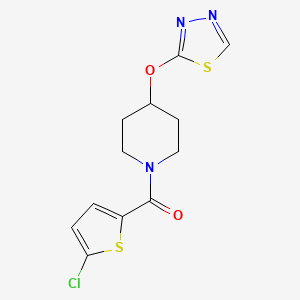 (4-((1,3,4-Thiadiazol-2-yl)oxy)piperidin-1-yl)(5-chlorothiophen-2-yl)methanone