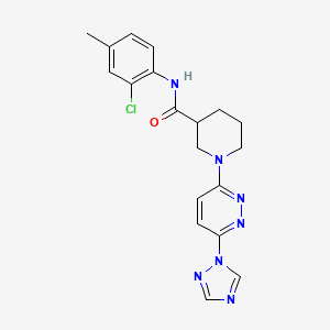 1-(6-(1H-1,2,4-triazol-1-yl)pyridazin-3-yl)-N-(2-chloro-4-methylphenyl)piperidine-3-carboxamide
