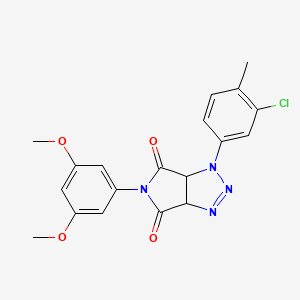 1-(3-chloro-4-methylphenyl)-5-(3,5-dimethoxyphenyl)-1,6a-dihydropyrrolo[3,4-d][1,2,3]triazole-4,6(3aH,5H)-dione