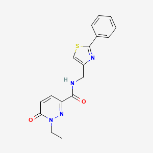 1-ethyl-6-oxo-N-((2-phenylthiazol-4-yl)methyl)-1,6-dihydropyridazine-3-carboxamide