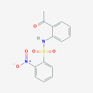 N-(2-acetylphenyl)-2-nitrobenzenesulfonamide