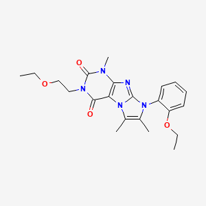 2-(2-Ethoxyethyl)-6-(2-ethoxyphenyl)-4,7,8-trimethylpurino[7,8-a]imidazole-1,3-dione