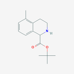 molecular formula C15H21NO2 B2996284 Tert-butyl 5-methyl-1,2,3,4-tetrahydroisoquinoline-1-carboxylate CAS No. 2248260-38-8