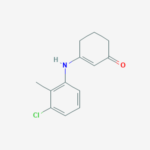 molecular formula C13H14ClNO B2996318 3-[(3-Chloro-2-methylphenyl)amino]cyclohex-2-en-1-one CAS No. 153865-45-3