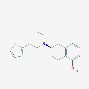 molecular formula C₁₉H₂₅NOS B029964 1-Naphthalenol, 5,6,7,8-tetrahydro-6-[propyl[2-(2-thienyl)ethyl]amino]- CAS No. 112835-48-0