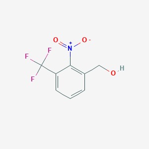 molecular formula C8H6F3NO3 B2996455 2-Nitro-3-(trifluoromethyl)benzyl alcohol CAS No. 1227511-82-1